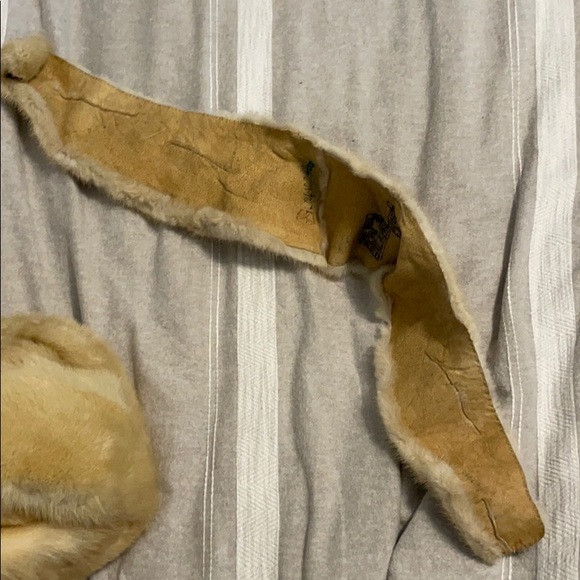 REAL Russian Beige Mink Hat & Collar main image 6
